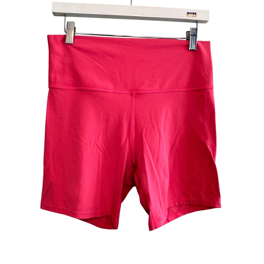 All in Motion Womens Athletic Activewear Yoga Workout Biker Shorts Pink Large
